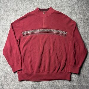 High Sierra Quarter Zip Knit Sweater XL Made in Australia